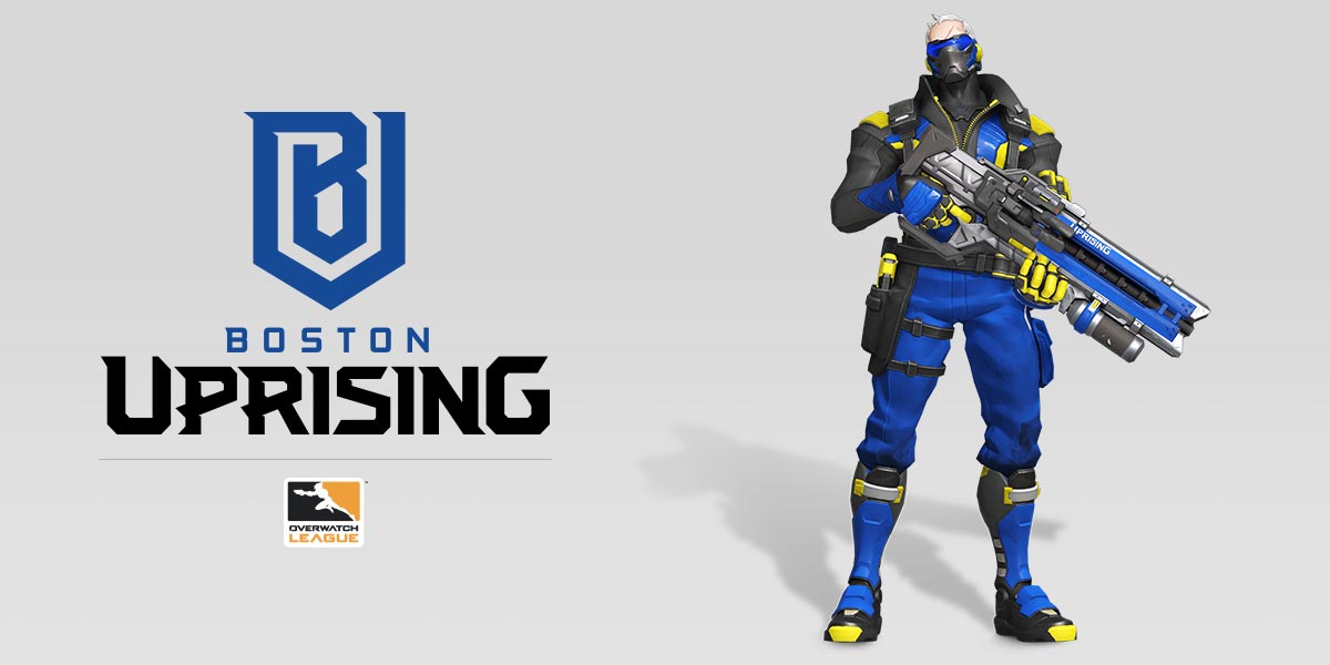 Logo of the Boston Uprising. Returning team in Overwatch League Season 2.