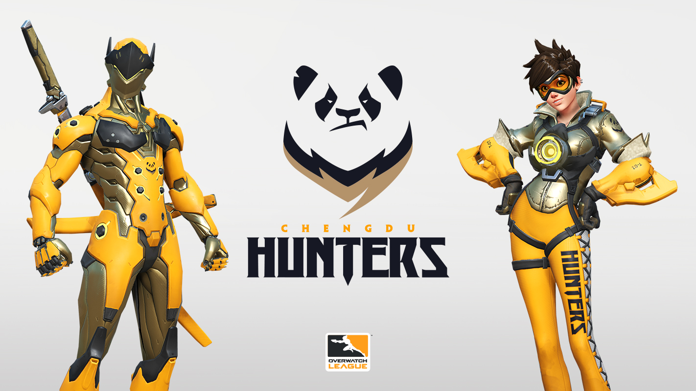 Logo of the  Chengdu Hunters. A new team in Overwatch League Season 2.