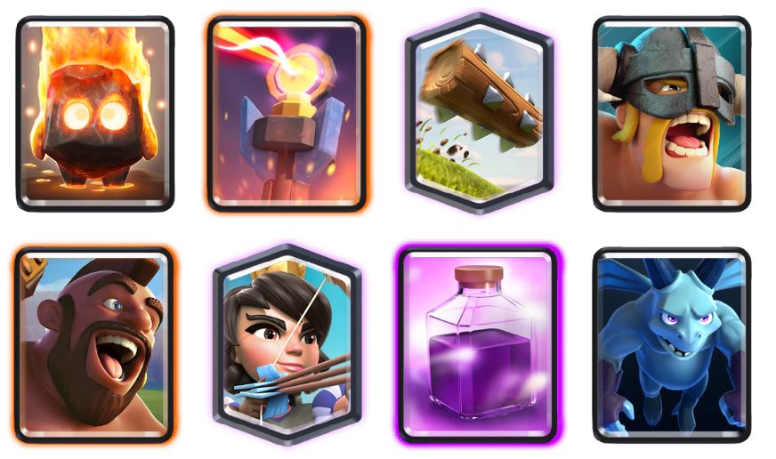 Clash Royale decks arena 10 ebarb rage