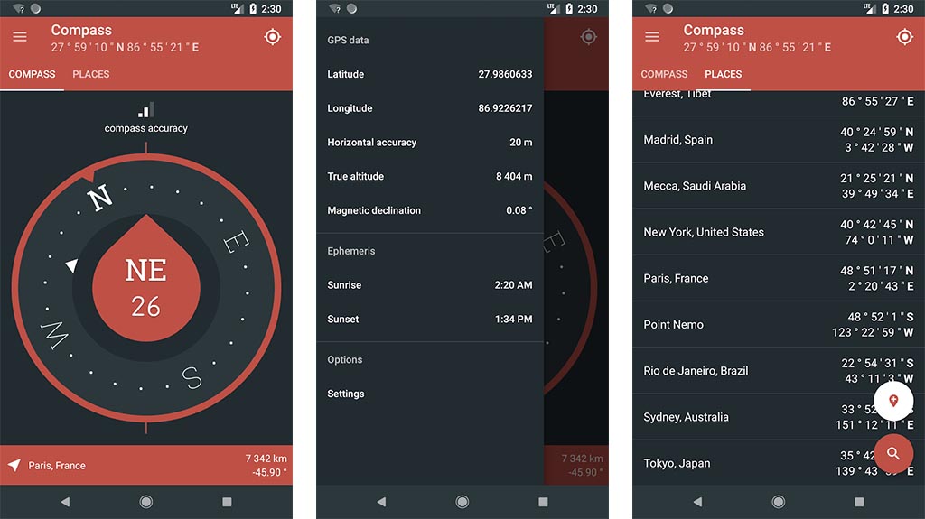 Compass No Ads - best hiking apps for android