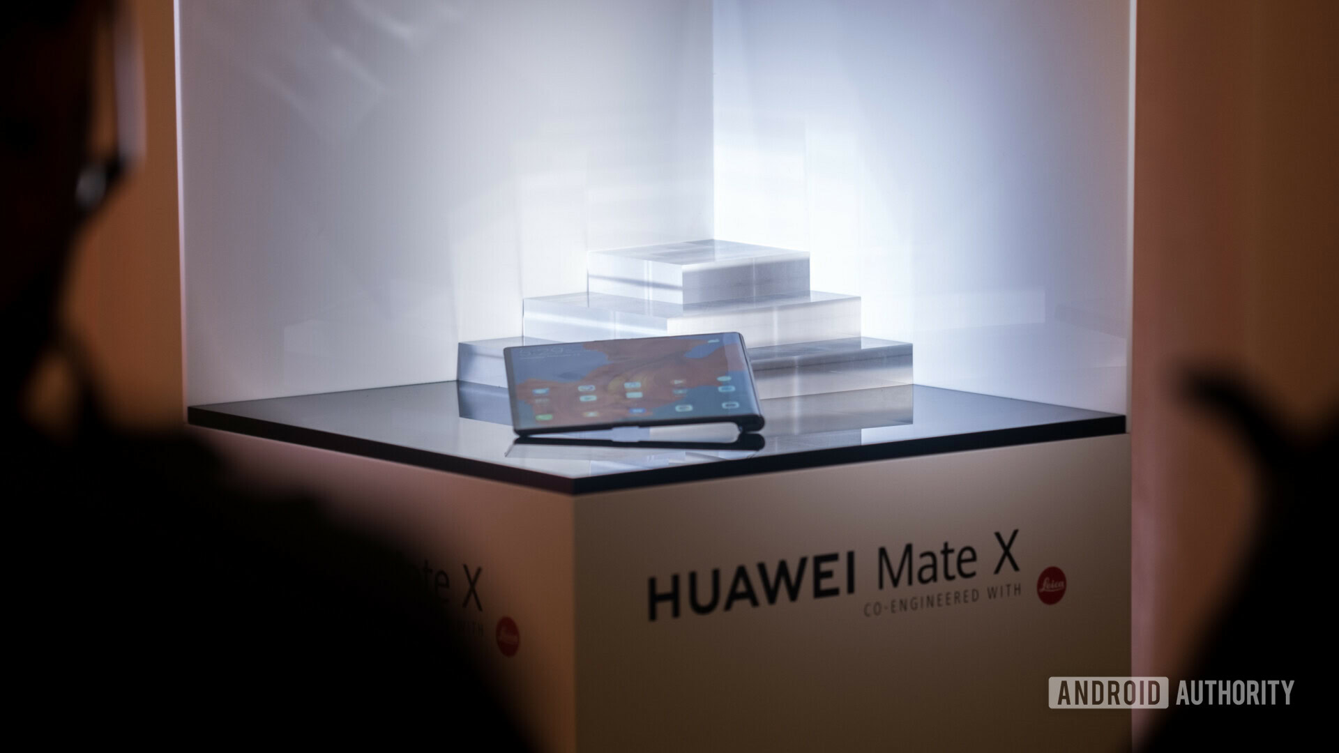 HUAWEI Mate X in a tablet mode showcased at MWC 2019