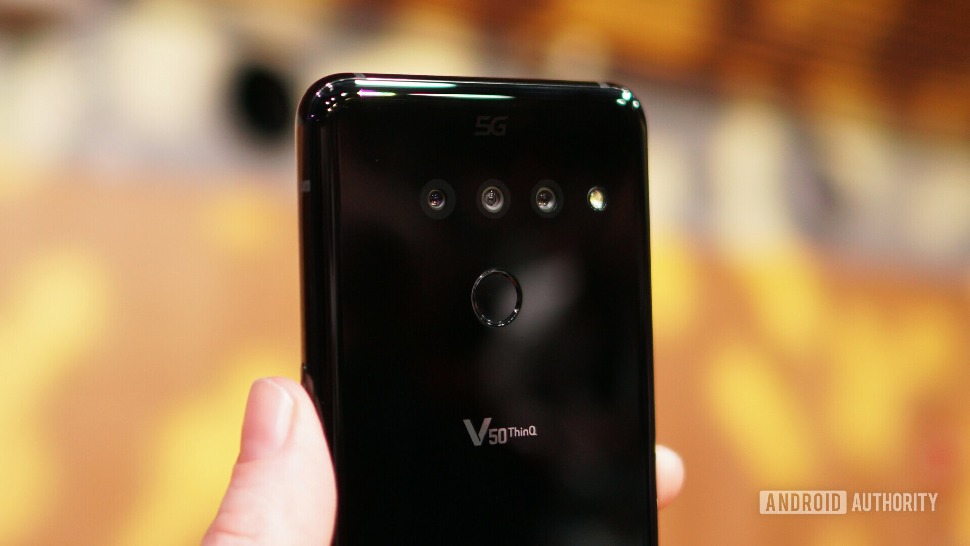 LG V50 ThinQ 5G fingerprint scanner logo cameras