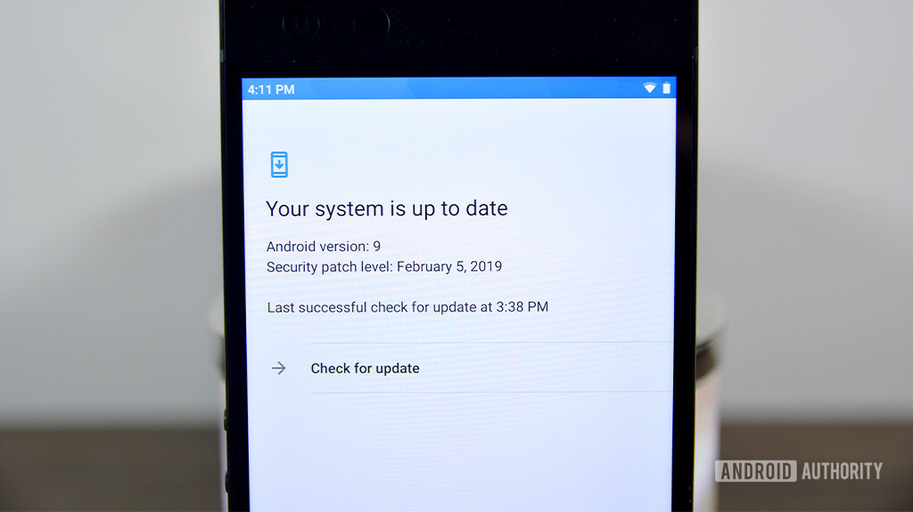 Razer Phone 2 Android Pie update photograph