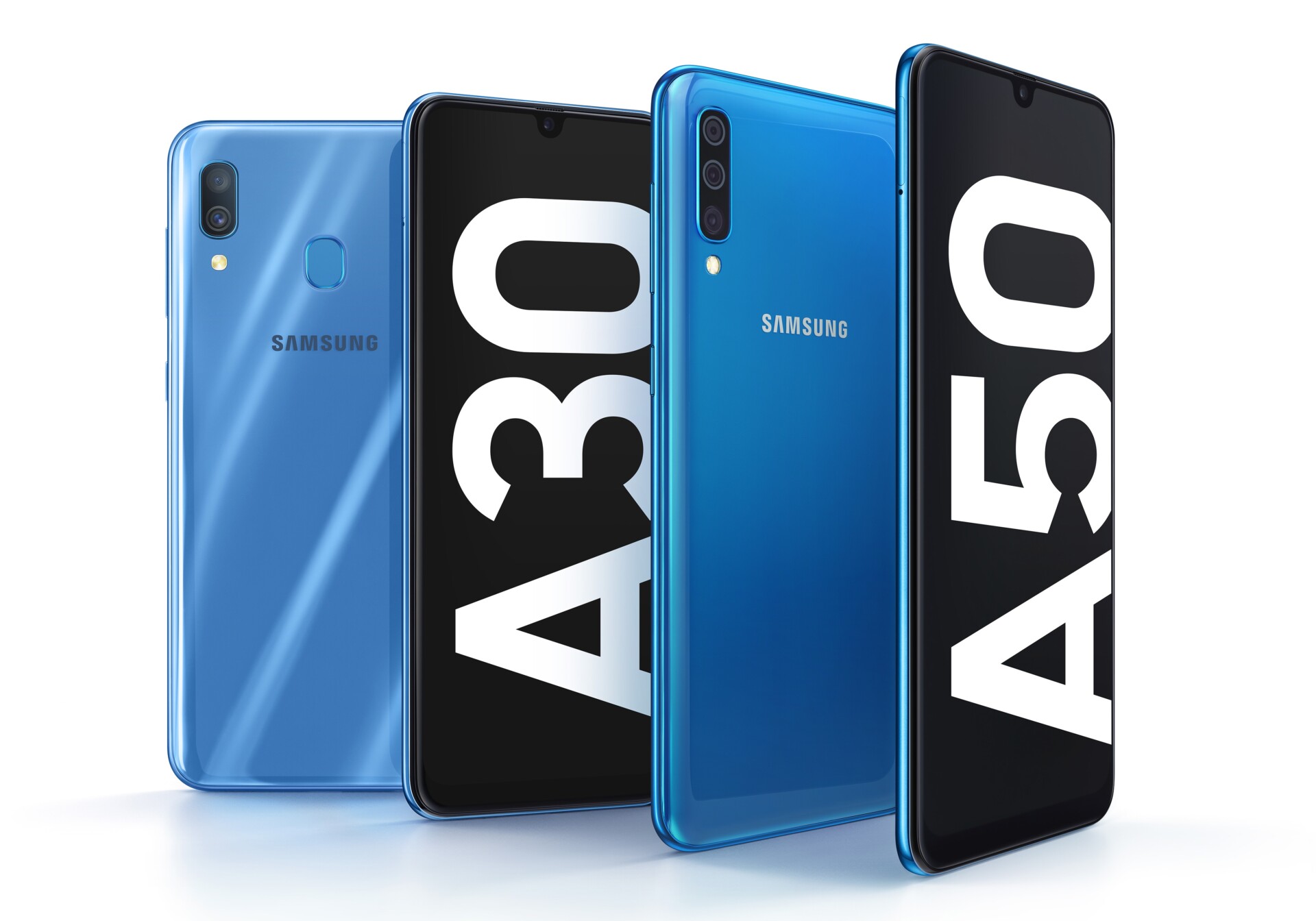 Samsung Galaxy A30 and A50 Front