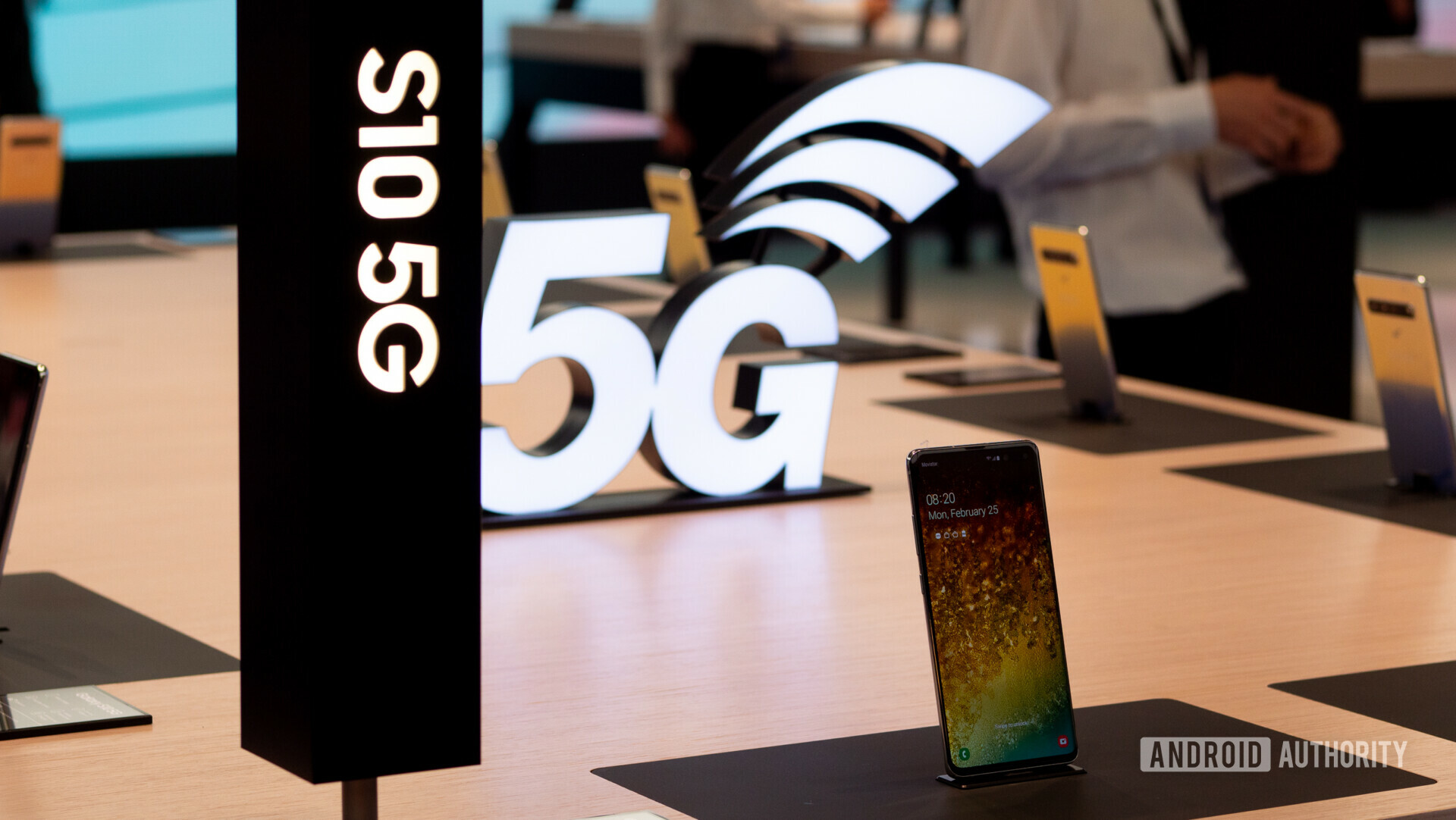 Samsung Galaxy S10 5G at the MWC 2019 presentation