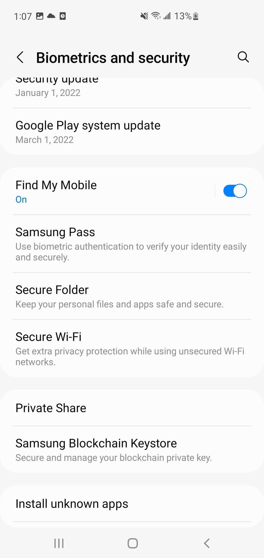 Set up Samsung Secure Folder 2