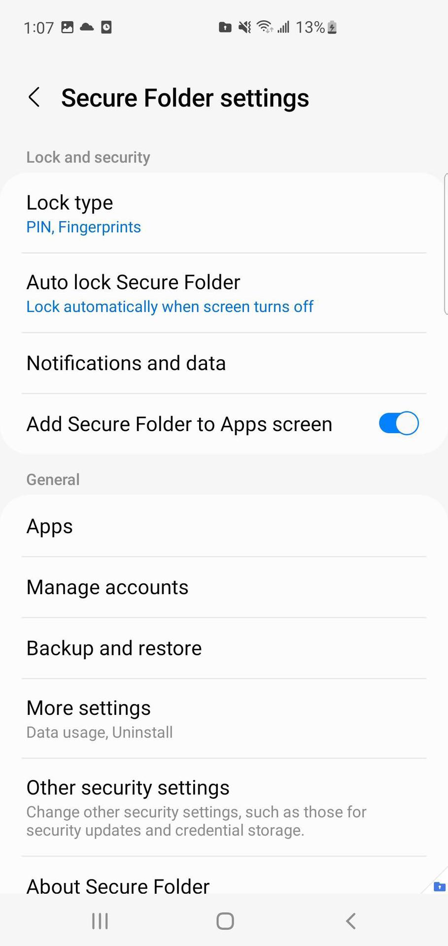 Set up Samsung Secure Folder 3