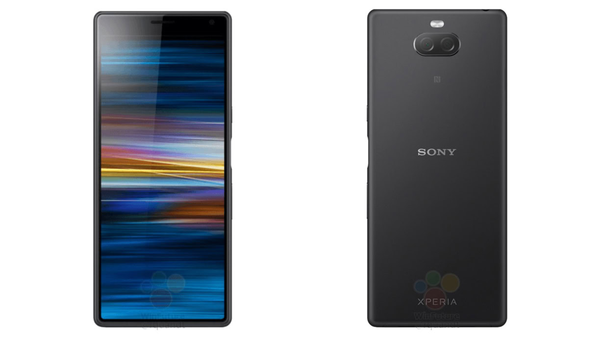 A leaked render of the Sony Xperia XA3.