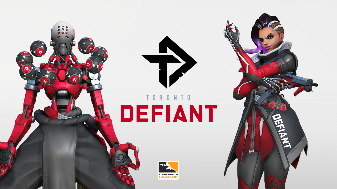 Logo of the  Toronto Defiant. A new team in Overwatch League Season 2.