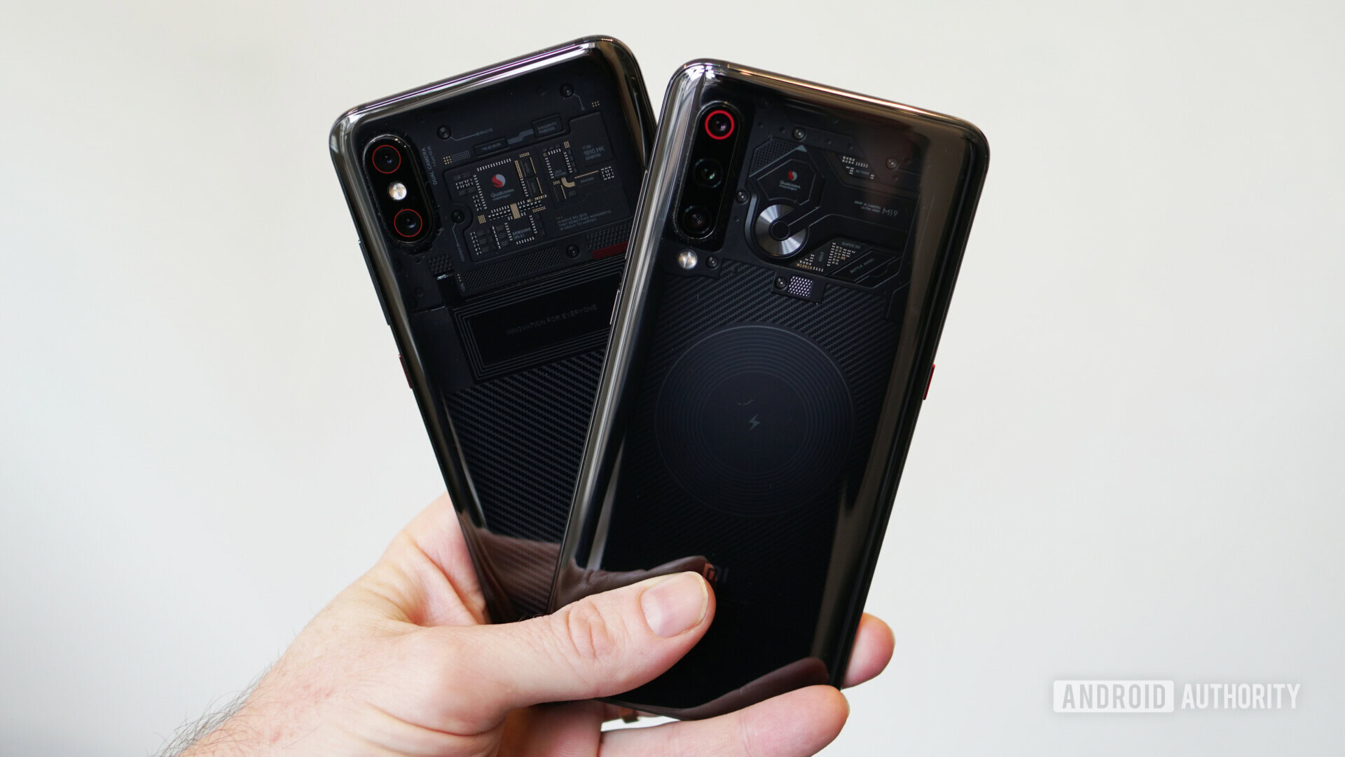 Xiaomi Mi 9 transparent edition vs Xiaomi Mi 8 explorer edition in hand