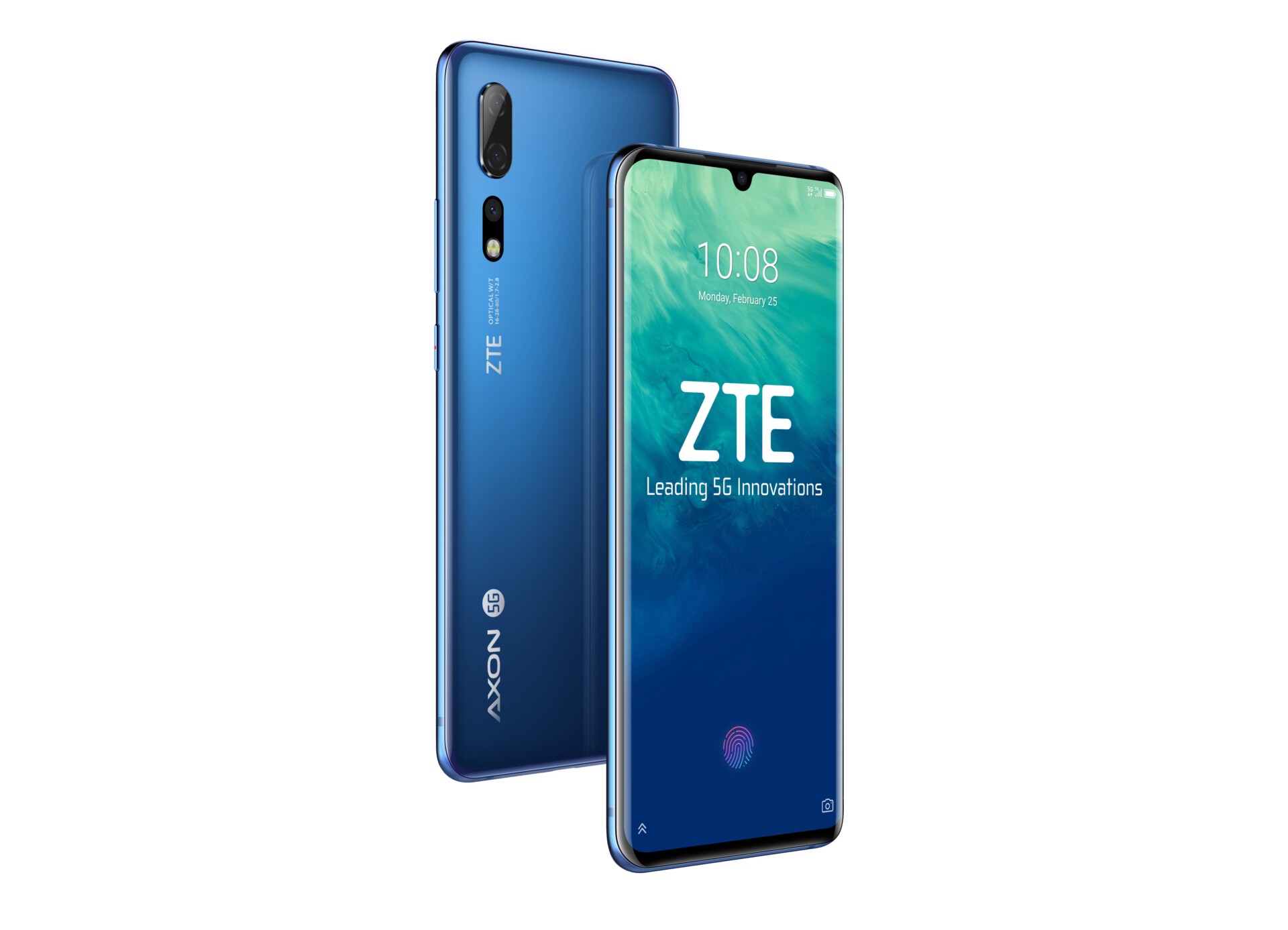 ZTE Axon 10 Pro renders in blue.