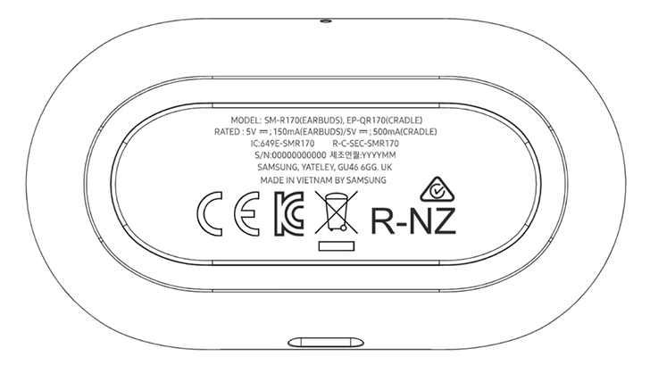 Samsung Galaxy Buds FCC illustration