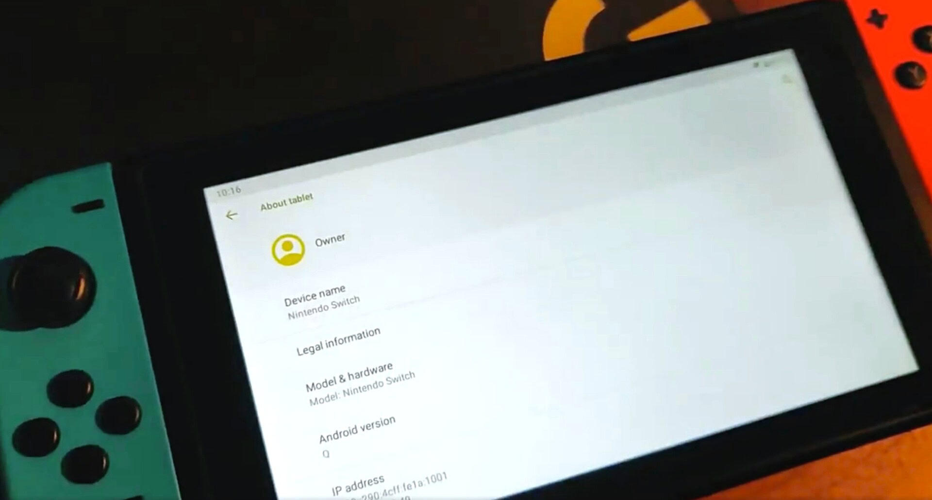 Nintendo Switch Android Q mod