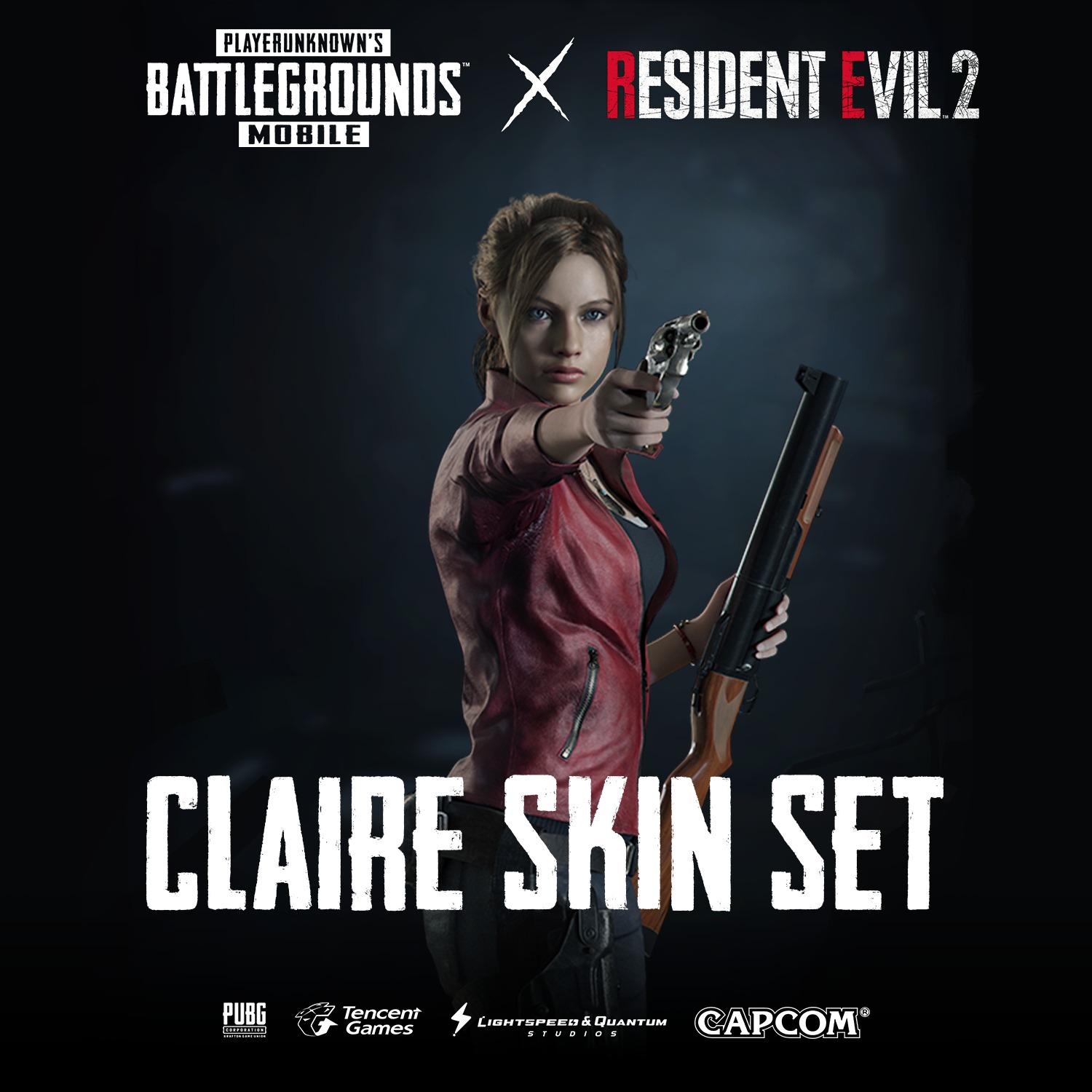PUBG MOBILE x Resident Evil 2 Claire skins