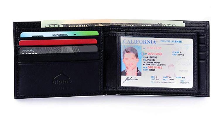 Photo of a RFID blocking wallet to help you protect your credit cards. 