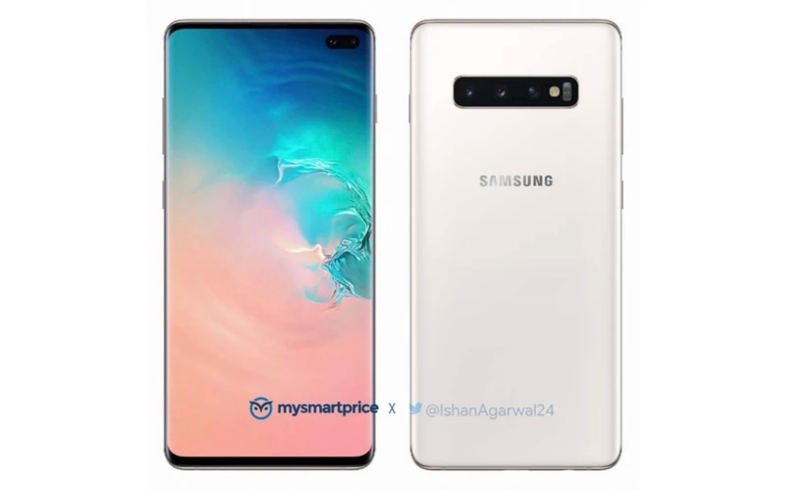 Samsung Galaxy S10 ceramic white leak