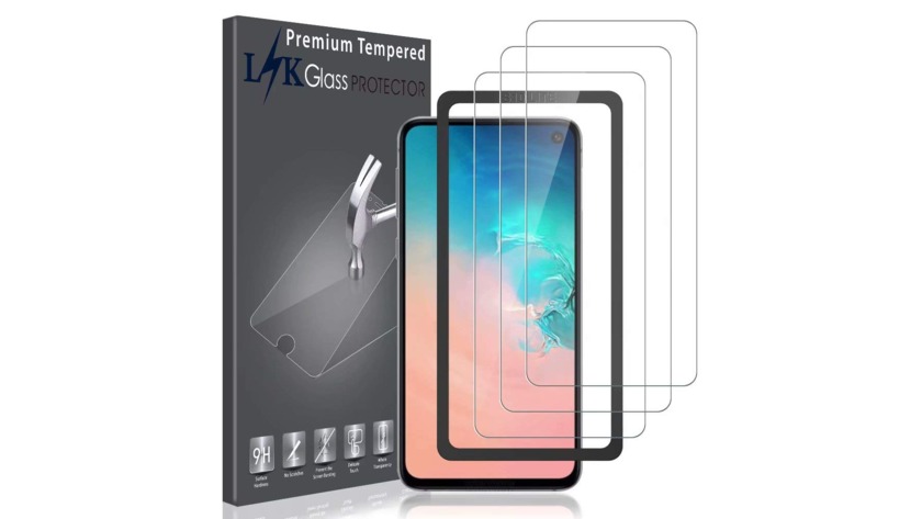 Bubble Free Screen Protector for Samsung Galaxy S10e 9H Hardness Tempered Glass 3 Pack Easy Installation CUSKING Screen Protector for Galaxy S10e 