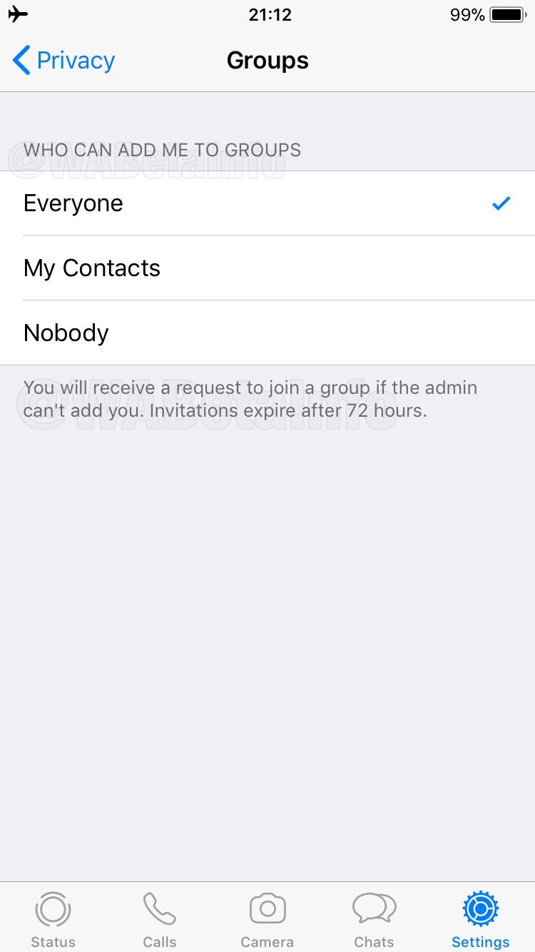 WhatsApp group invitation system.
