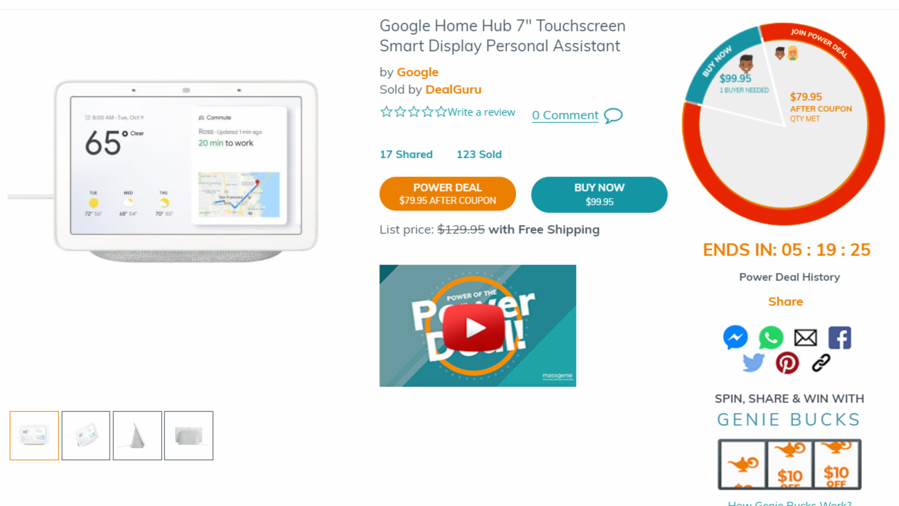 Google Home Hub deal