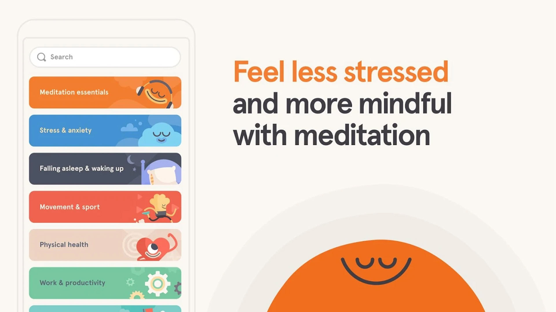 Headspace screenshot for the best meditation apps list