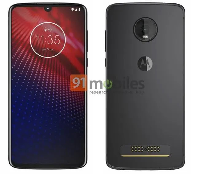 Leaked renders of the Motorola Moto Z4.