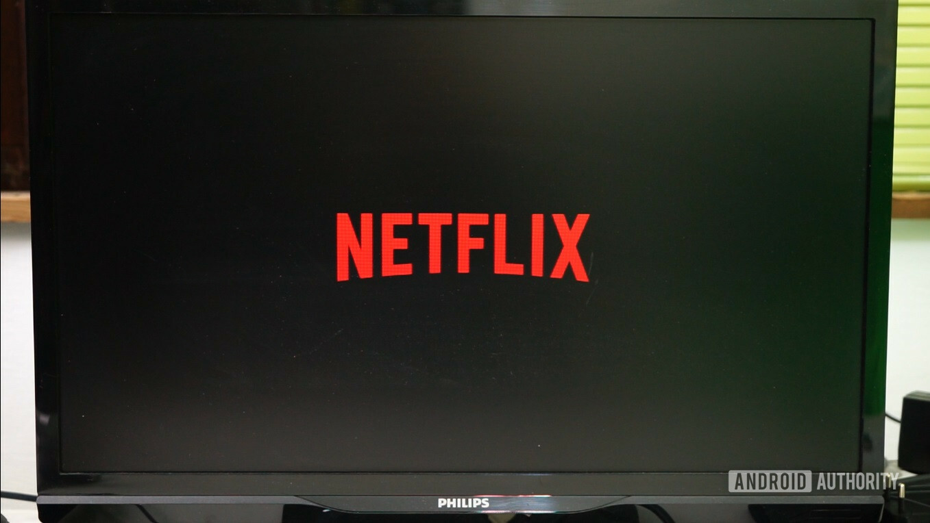 A photo of a TV with the Netflix logo