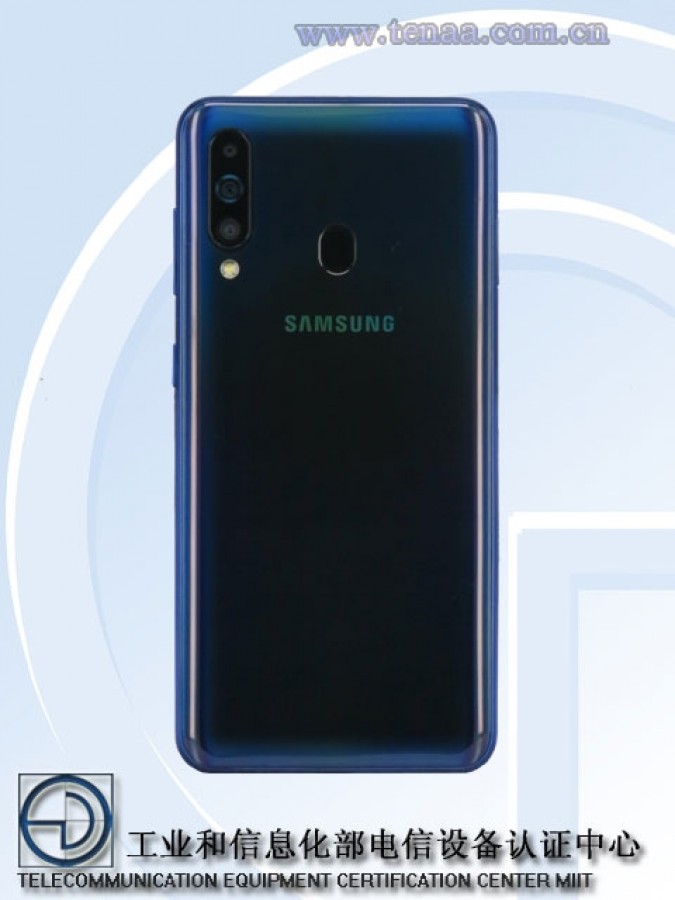 The upcoming Samsung Galaxy A60 as it appears on a TENAA listing.