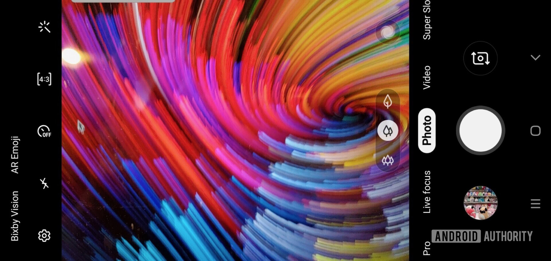 Samsung Galaxy S10 Camera UI