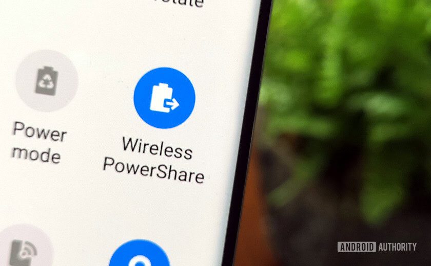 Samsung Galaxy S10 Wireless PowerShare Menu Button