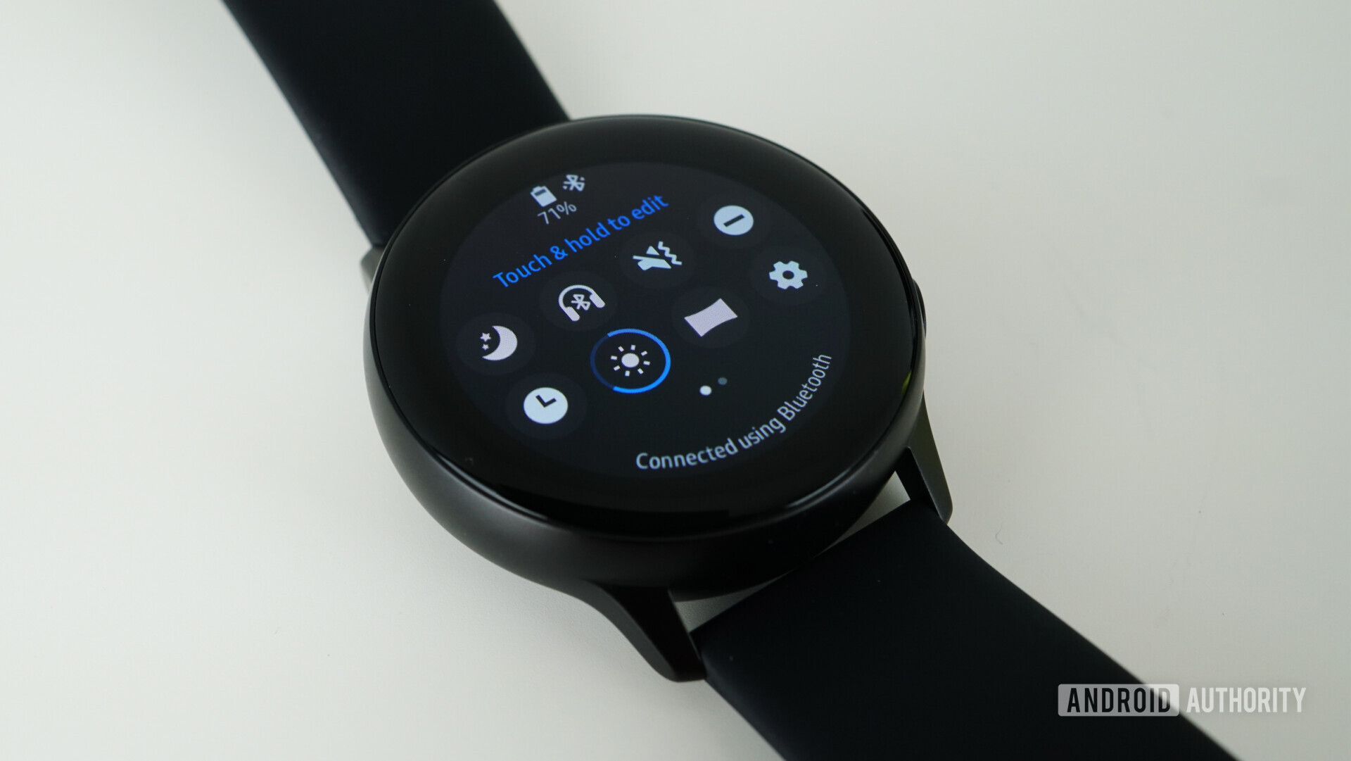 Samsung Galaxy Watch Active quick settings