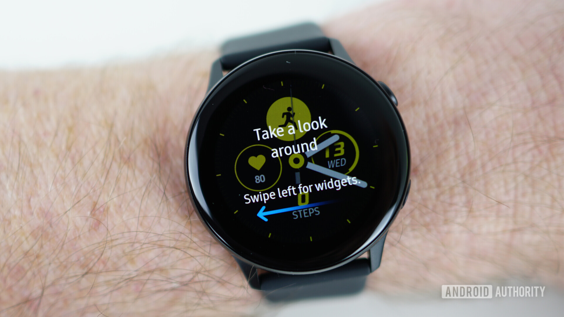 Samsung Galaxy Watch Active tutorial screen