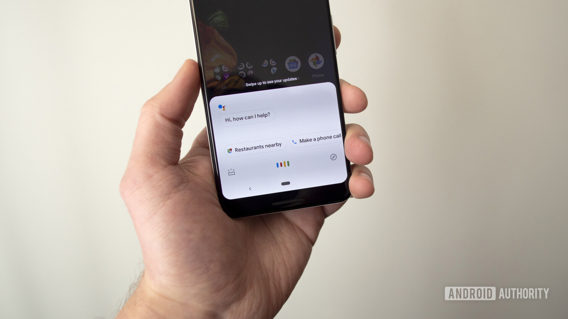 google pixel 3 in hand google assistant voice
