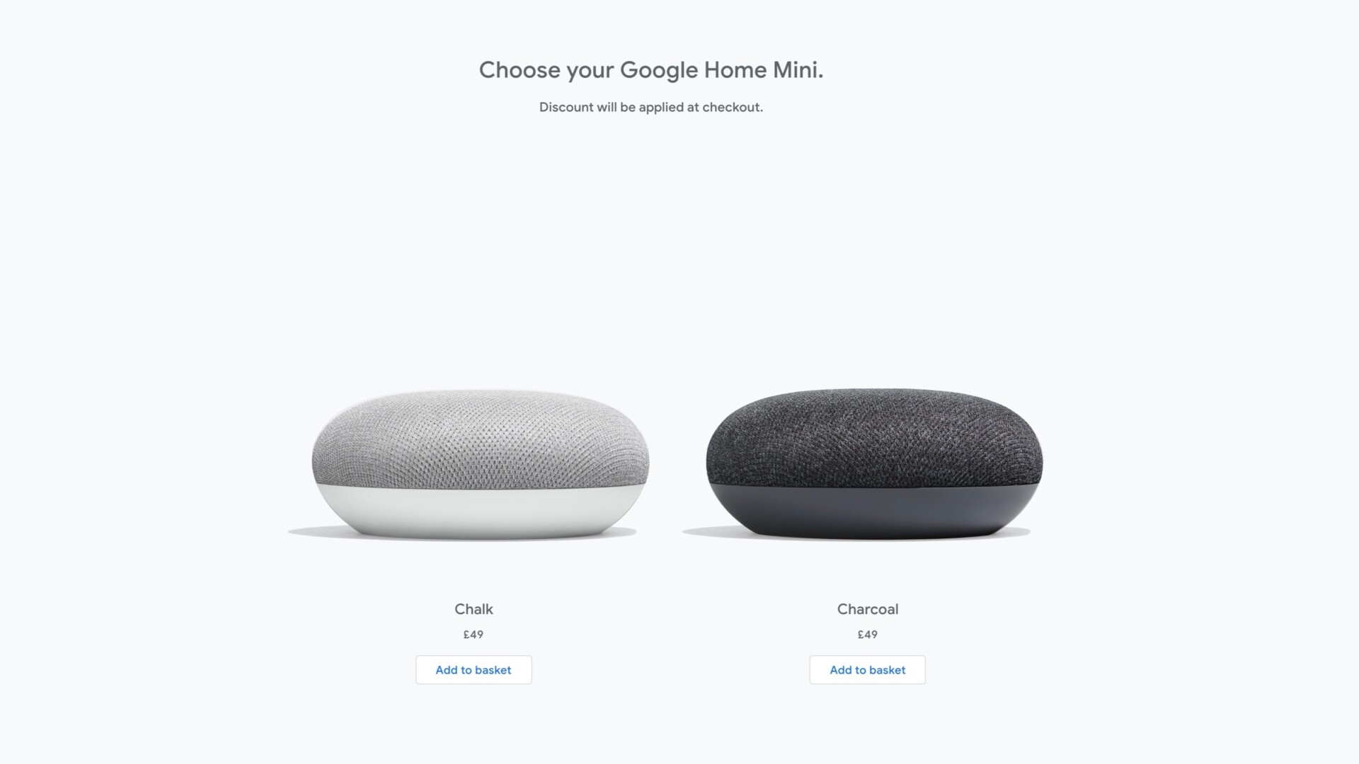 free Google Home Mini landing page at Google Store for Spotify Family offer
