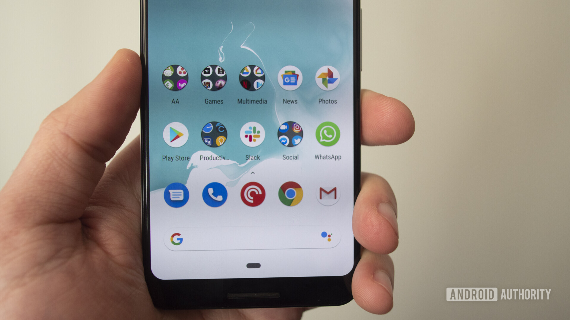 google pixel 3 home screen with apps