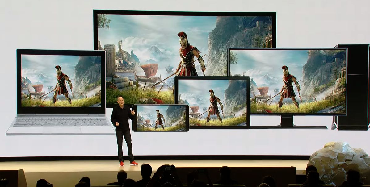 Announcement of different Google Stadia platforms at GDC 2019