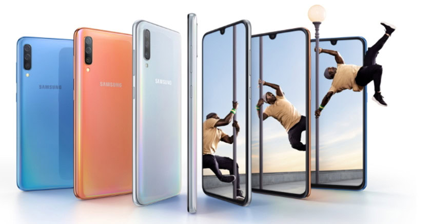 The Samsung Galaxy A70.