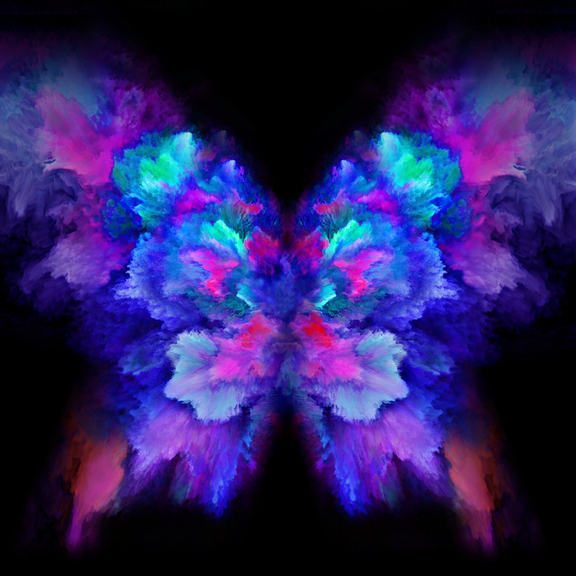 Samsung Galaxy Fold Butterfly Exploded Wallpaper