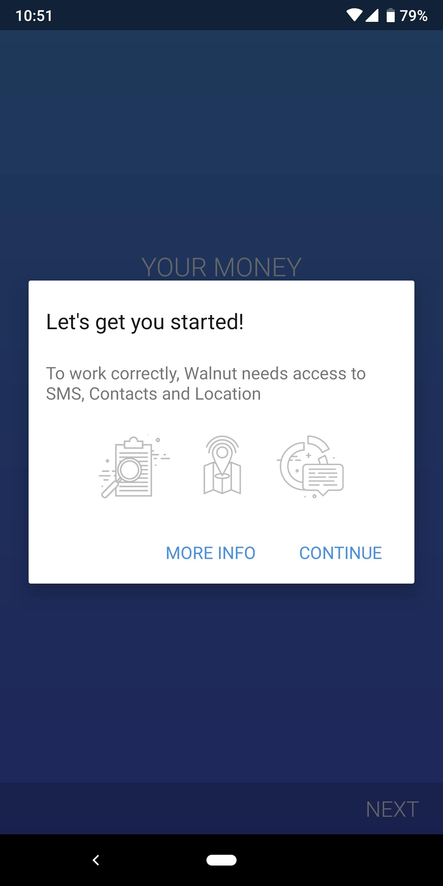 Screenshot of Walnut - one of the best money managment apps in India