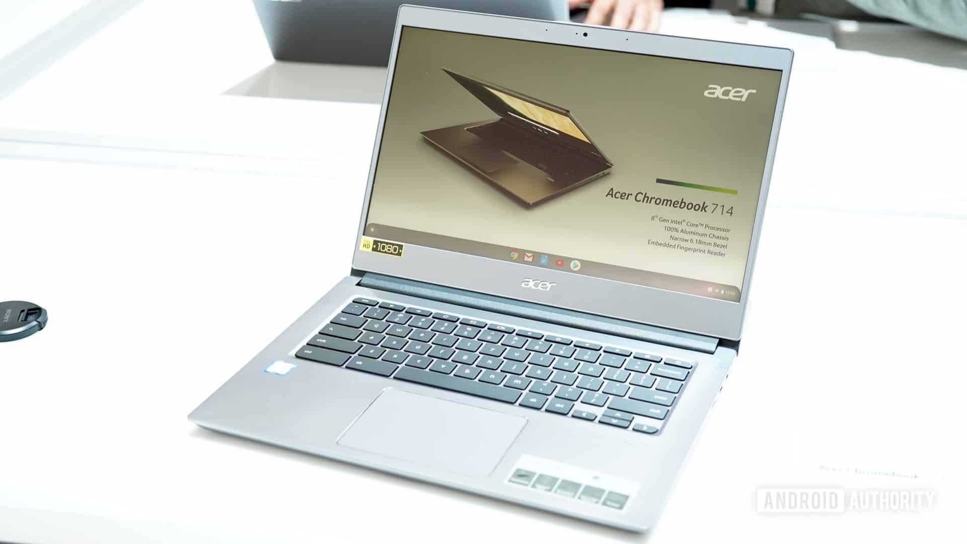 Acer Chromebook 714 lid open