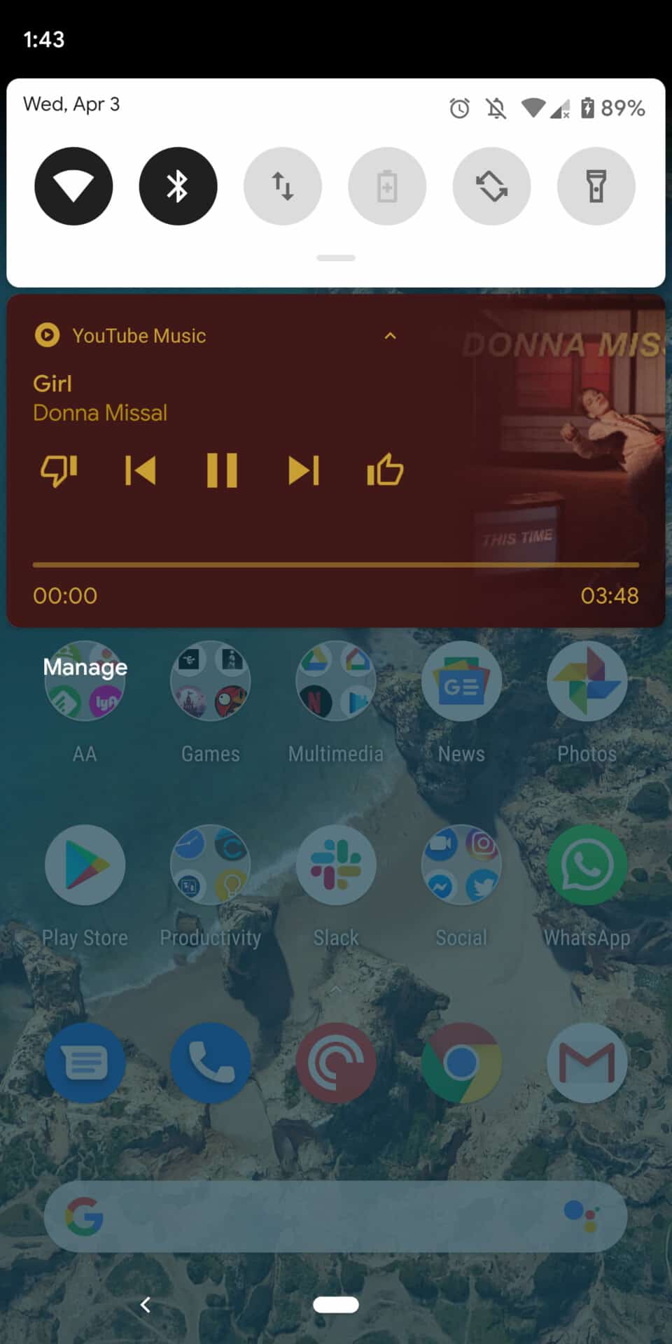 Android Q Beta 2 media progress bar