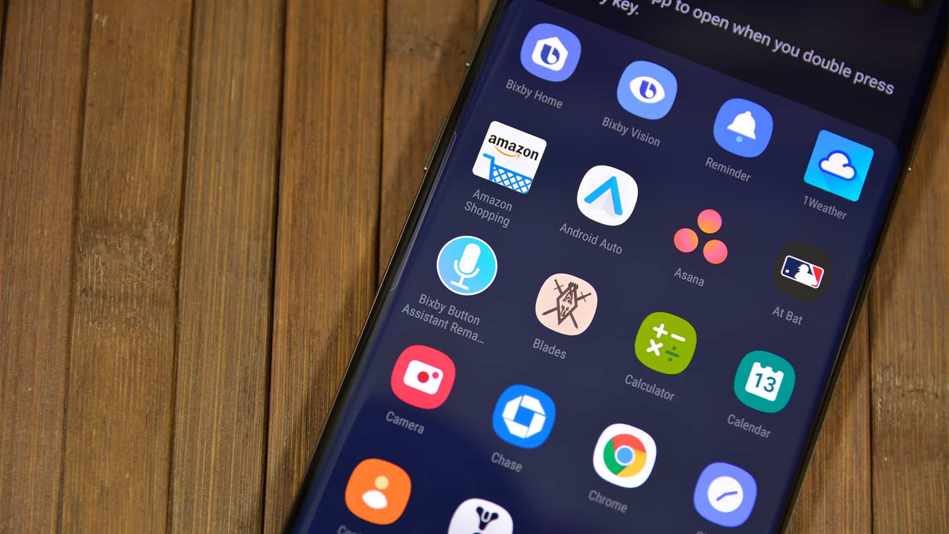 A photo of the bixby button remapper assistant