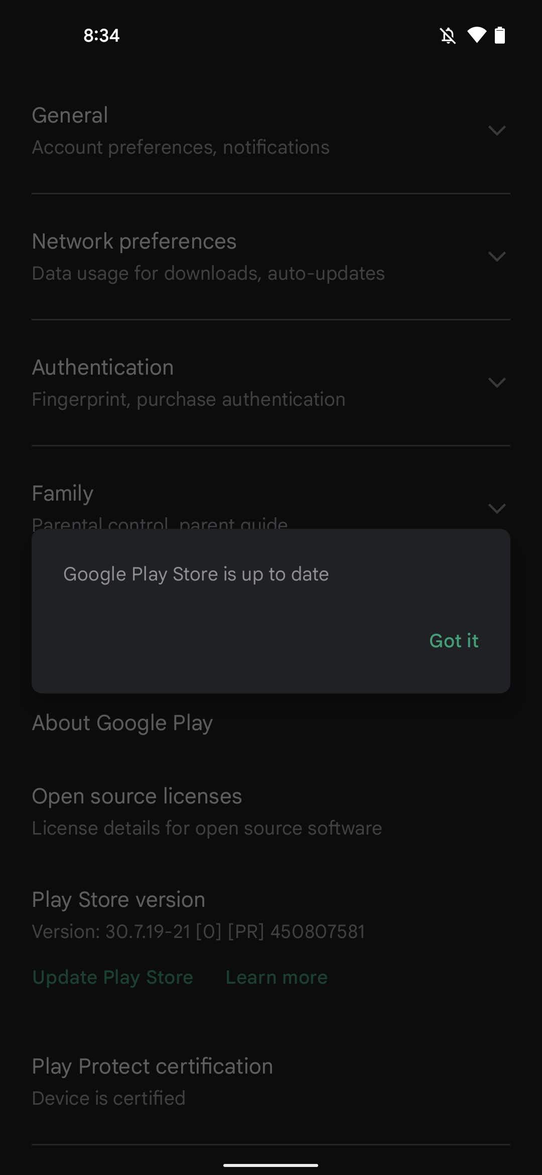 Enable Google Play Store developer options 3