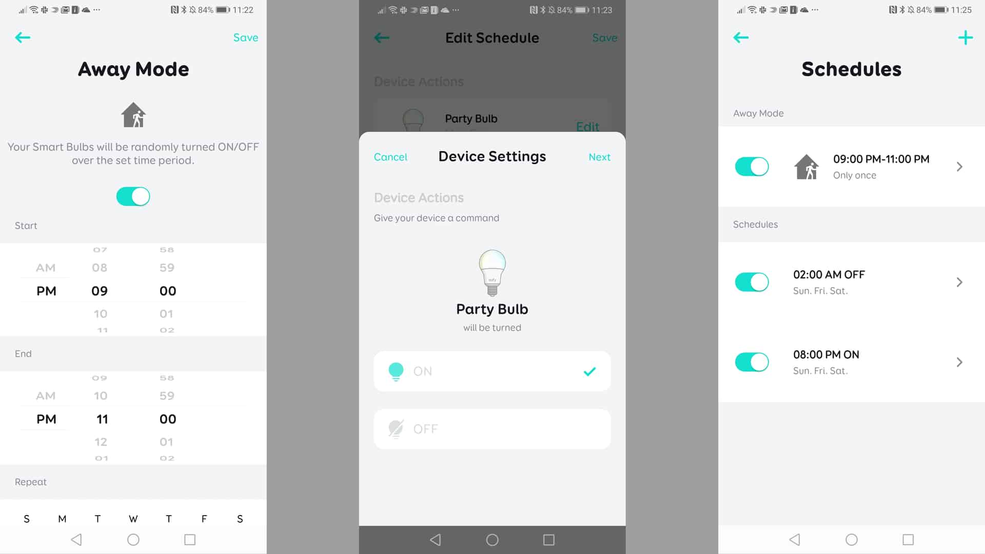 Anker Eufy Lumnos set schedules