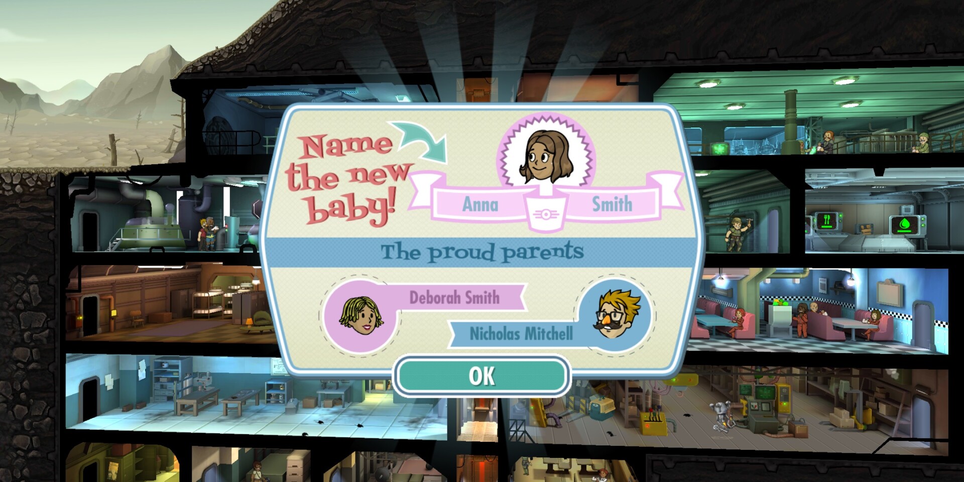 Fallout Shelter tips pregnancy baby