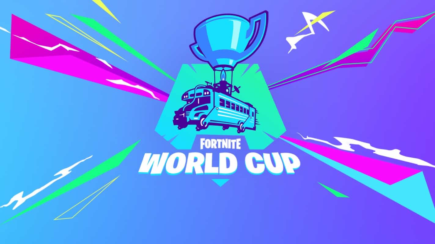 Banner for the Fortnite World Cup.