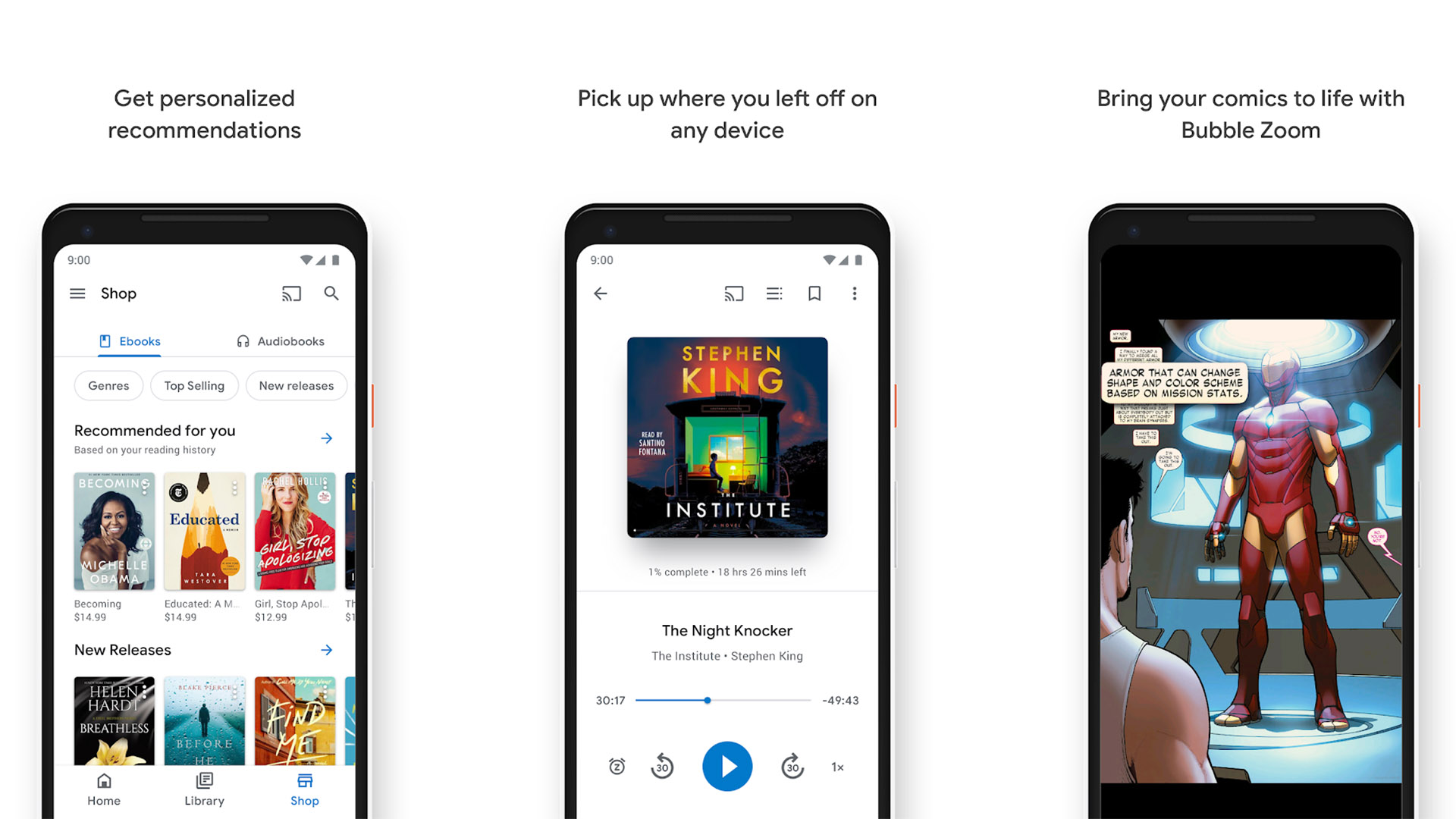 Captura de pantalla de Google Play Libros 2019 Final