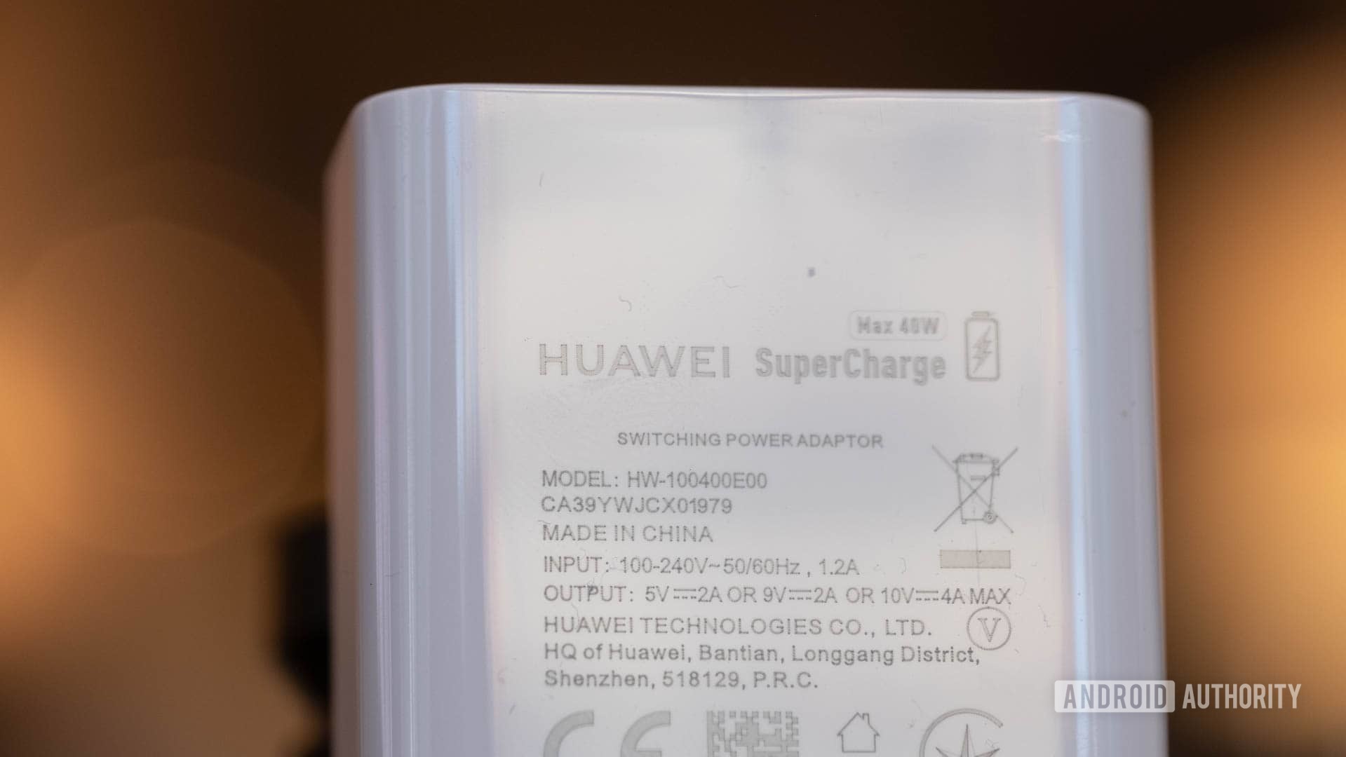 HUAWEI 40W charging brick