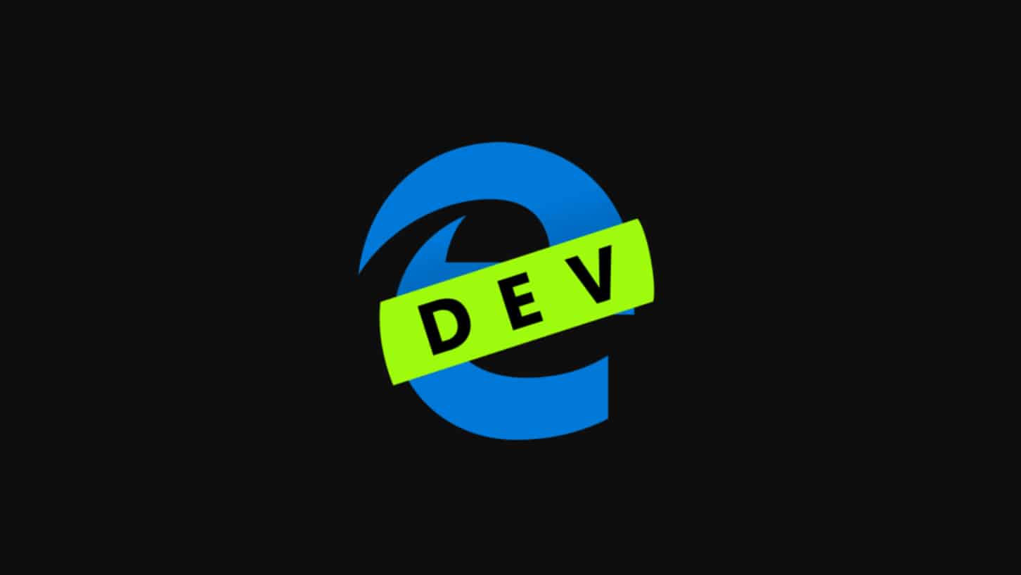 Logo of the Developer build of Microsoft Edge.