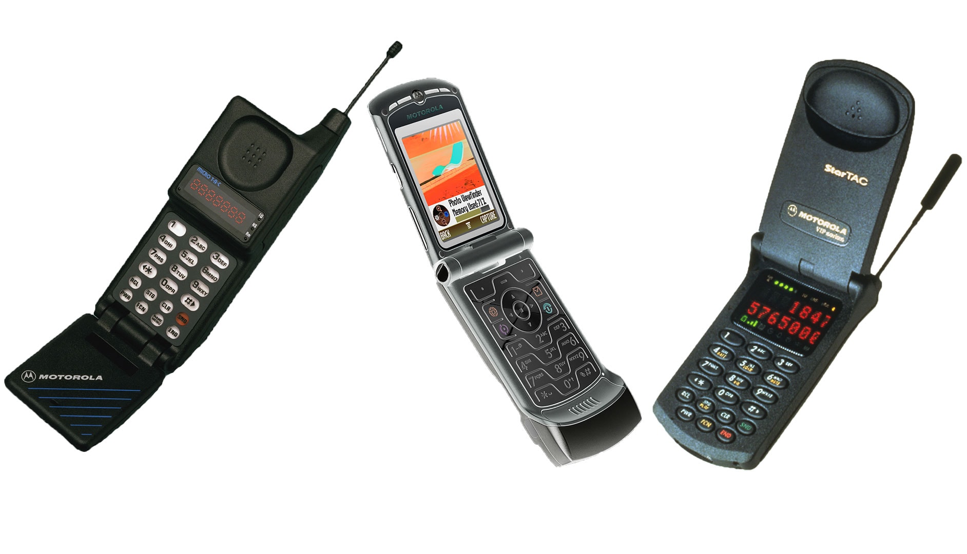 Motorolas iconic flip phones