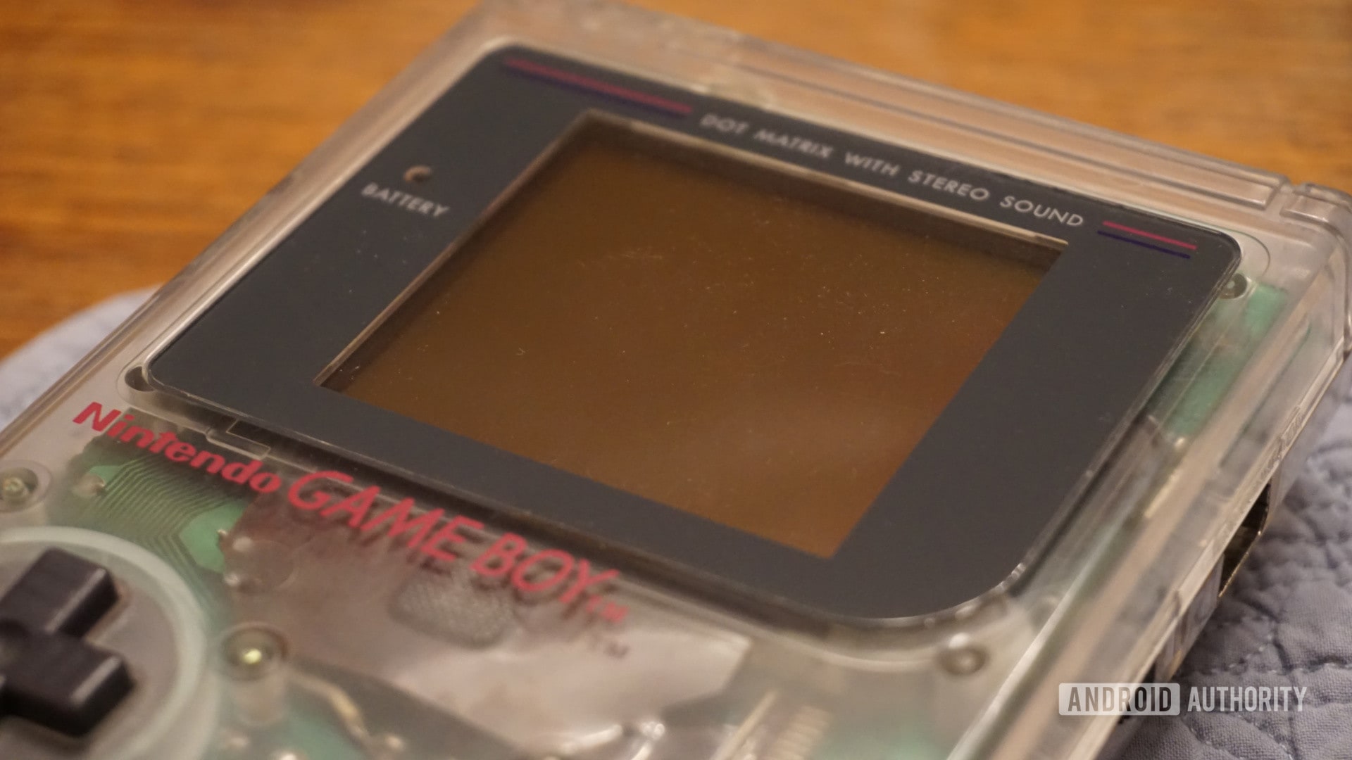 Picture of a modded Nintendo Game Boy.